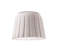 Ferroluce Madame Gres ceramic ceiling light height 29 cm, white