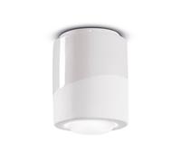 Ferroluce PI ceiling lamp, cylindrical, Ø 12.5 cm white