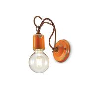 Ferroluce Vintage-style wall light C665, orange