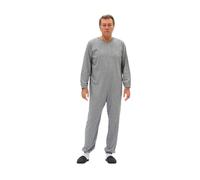 FERRUCCI COMFORT Sanitary Serenity Pyjamas Long Sleeve 1 Zipper/Zip Back Summer Back, Light Blue / Sky, M
