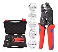 Ferrule Crimping and stripperring Tool Kit, Wire Crimping Kit with Box Jaws for Insulated Tubing Terminals, All-Purpose Electrician's Clamping Tools