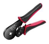 Ferrule Crimping Tool, 0.08-16mm²/AWG 28-5 Crimping Tools, Wire Crimping Tool, Self-Adjsutable Ratchet Crimping Pliers, 16mm² Bootlace Ferrule Crimping Tool