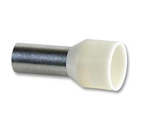 Ferrule, Insulated, 16MM, PK100, Crimp Terminals - Wire Ferrule Terminals Connectors, Qty X 100 | E16-12-IVORY