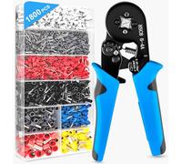 Ferrule Pliers Crimping Pliers with 1200 Pieces Ferrules Tool Kit 0.25-10 mm²
