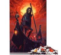 Ferryman of The Underworld Puzzle 500 Piece Adult Jigsaw Puzzle Wooden Puzzles for Adults Teenagers Teenager Man Woman Gift 500pcs (52x38cm)