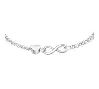 Fersora Women's Infinity Bracelet with Heart - Double Adjustable Chain - Eternal Love and Friendship - Valentine's Day, Mother's Day, Birthday or Anniversary - Elegant and Durable Jewellery - Women's