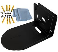 Ferstnor 2 Pack PTZ Camera Wall Mount Bracket Black Sturdy Durable Universal Support Compatible with Most Centre Mount Cameras Complete with Microfibre Cleaning Cloth and Installation Hardware