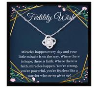 Fertility Wish Necklace - Infertility & IVF Support Gift for Friend