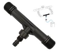 Fertilizer Injector, 3/4 Inch Black Plastic Fertilizer Injector for Drip Irrigation, Agriculture Irrigation Device Tool