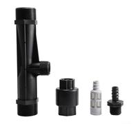 Fertilizer Injector Device Venturi Water Tube Mixer For Drip Irrigation System 2 Inch Agricultural Equipment Black Plastic