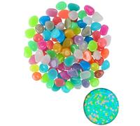 Fertilvrsus Luminous Pebble, Glow in the Dark Rocks-Illuminate Your Outdoors With Enchanting Glow, Multicolor Solar Pebbles with eco friendly for Garden Lawn Yard, Walkway (200)