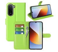 Fertuo Leather Case Wallet with Card Holder for Poco C81 Pro 4G, Green