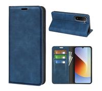 Fertuo Leather Wallet Case with Card Holder for Xiaomi Poco C81 Pro, Blue