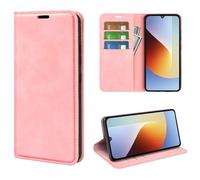 Fertuo Leather Wallet Case with Card Holder for Xiaomi Poco C81 Pro, Pink
