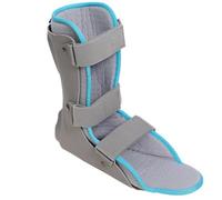 Férula nocturna para fascitis plantar, soporte de tobillo, estabilizador, férula para fijación de caída de pie, soporte para fractura de pie (ajustable derecha, M) (modelo con placa de protecció