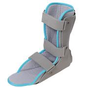 Férula nocturna para fascitis plantar, soporte de tobillo, estabilizador, férula para fijación de caída de pie, soporte para fractura de pie (ajustable derecha, M) (modelo con placa de protecció