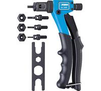 Fervi 0469 Riveter X for Threaded Inserts from M3 to M6, Cyan/Black