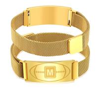 Fervia Football Initial Bracelet Black/Sliver/Gold Stainless Steel A-Z Letter Charm Bracelets Adjustable Wristbands Football Gifts Idea for Men Boys Players Team Lovers Men Dad, Initial J