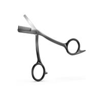 FERYES Eyebrow Trimmer Scissors with Combs, Stainless Steel Scissor & Comb in One, Precision Eyebrow Trimming Scissors for Women and Men