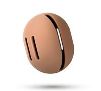 FERYES Makeup Sponge Holder - Shatterproof Eco-Friendly Silicone Beauty Make Up Blender Case for Travel - Brown