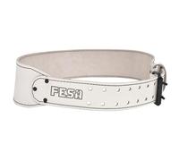 FESA Men's Leather Tool Belt - Leather Tool Pouch Belt Adjustable from 34”-43” - Tool Belt for Electricians, Carpenters, Construction Workers - Handcrafted (3" Wide, L, White)