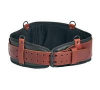 FESA Men's Padded Tool Belt - Leather Tool Belt with Breathable Nylon Back Support Padding - Perfect for Electricians, Carpenters, Construction Workers - Adjustable from 37"-44" - Handcrafted (Cherry)