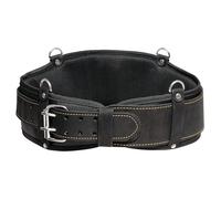 FESA Men's Padded Tool Belt - Leather Tool Belt with Breathable Nylon Back Support Padding - Perfect for Electricians, Carpenters, Construction Workers - Adjustable from 35"-44" - Handcrafted (Black)