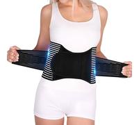 FESAS Breathable Back Brace with Lumbar Pad - Support Belt for Lower Back Pain Relief, Suitable for Women & Men, Ideal for Herniated Disc & Sciatica(Large/X-Large)