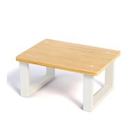 FESAS Mobility One Step Stool for Bathroom Convertible Wood Shower Stool for Bed RV Kitchen Camping(White)