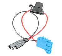 Fesasn for Peg Perego Battery Charger Adapter, 12V, 2-Pin SAE to Blue Connector, Compatible with John Deere Tractor and Gator Toys