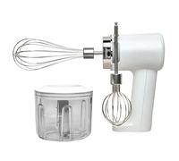 Fesatccoz Hand Mixer Electric Whisk, 3- in- 1 Cordless Rechargeable Mini Food Processor Chopper Vegetable Chopper 3 Speed Adjustable for Whipping Mixing Chopping