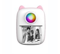 Fesatccoz Thermal Printer, Portable Inkless Sticker Printer Bluetooth Mini Pocket Printer with 6 Rolls Thermal Paper Compatible with iOS & Android for Photo Journal Notes Memo