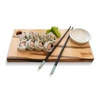 Fescalas Handmade Maple Wood Serving/Cutting Board for Kitchen, Durable Wooden Chopping Board for Meat, Vegetables, Bread & Cheese, 12" x 6" (Natural Maple)