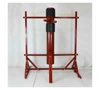FESINSO Freestanding Wing Chun Wooden Dummy With Tripod Base, Adjustable Height Mook Yan Jong For Martial Arts Training, Solid Wood Construction, 3 Colors Available(Red)