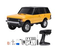 Fesjoy 1 18 Scale Remote Control Car Off Road SUV Truck Vehicle with 2.4G Remote 20m Range for Outdoor Adventure (Yellow)