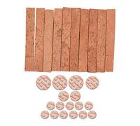 Fesjoy 10 Piece Clarinet Neck Joint Cork and 17 Piece Clarinet Pads Noise-resistant Bb Cork and Pads Replacement Kit for Beginners Professionals Color: Beige & Yellow