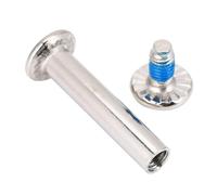 Fesjoy 10 Skate Wheel Axles, 31mm for Front Wheel, 36mm for Rear and Brake, Iron, Easy Installation, 10pcs Inline Skate Replacement Screws Skates Hardwa (Inner length 31mm)