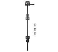 Fesjoy 12" Mesh Gate Latch Gate Latch Gate Bolt Floor Latch for Doors Wooden Fence Gates Metal Gates Iron Gates