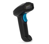 Fesjoy 2.4G Wireless Barcode Scanner Handheld USB Wired Bar Code Reader Auto Continuous Scanning Support Paper Code for Supermarket Retail Store Library Logistics Warehouse (U-2W)