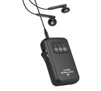 Fesjoy 2.4G Wireless Sound Receiver High Range Non Delay In Ear Monitors for Studio Live Performance, Multiple Device Compatibility for Live Streaming and Conferences (Receiver)