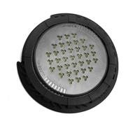 Fesjoy 3-in-1 Acoustic Guitar Sound Hole Cover Humidifier Moisture Reservoir Dehumidifier for Guitar, Fashionable Useful Music Tool for Instrument Enthusiasts, Black Plastic + Rubber (99-101mm)