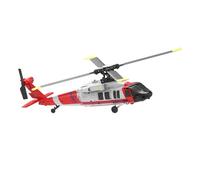 Fesjoy 6 Channel RC Helicopter Toy with Brushless Motor for Beginners, Altitude Hold, Optical Stream, One Key Takeoff Landing (Red)