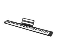 Fesjoy 88 Keys Portable Foldable Digital Piano Folding Electronic Keyboard Collapsible Piano Standard Keys BT Connection Stereo Speakers with Music Stand for Students Begin (Black)
