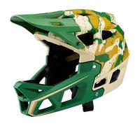 Fesjoy Adult Mountain Bike Helmet with Visor and 31 Vents, Lightweight Protective Gear for Biking, Suitable for Head Sizes 59-61cm, Black & Red Design Men/Women (Fesjoy3ec7z8tkmg-Y28373BW)