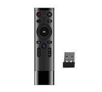 Fesjoy Air Mouse 2.4G Wireless Controller, Gyroscope Voice Input Remote, 16 Keys USB Receiver Plug and Play for Home Users
