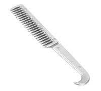 Fesjoy Aluminum Alloy Horse Tail Pulling Comb Solid and Durable Grooming Tool for Manes and Tails, Thickened Tooth, Horse Grooming Comb, Pet Dogs Cats, Aluminum Alloy, 3.5IN (6.5in)