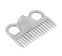 Fesjoy Aluminum Alloy Horse Tail Pulling Comb Solid and Durable Grooming Tool for Manes and Tails, Thickened Tooth, Horse Grooming Comb, Pet Dogs Cats, Aluminum Alloy, 3.5IN (3.9in)