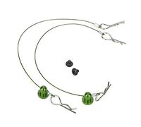 Fesjoy Body Shell Clip Body Shell Pin Clip Anti Lost Metal RC Accessory 2pcs Easy Install Remove with Screws Retainer for 1 10 RC Car (Green)