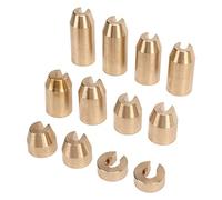 Fesjoy Brass Wheel Spoke Balance Weights, Universal for, Super Moto, Dual Sport. More Precise Balance Effect, Reusable and Easy to use. Make Your Car Look Realistic, Cool and Practical (1 Kit)