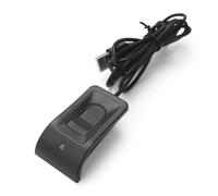 Fesjoy Compact USB Fingerprint Reader Strong Compatibility Biometric Fingerprint Scanner Lightweight for PC Hello Black 1 * Reader